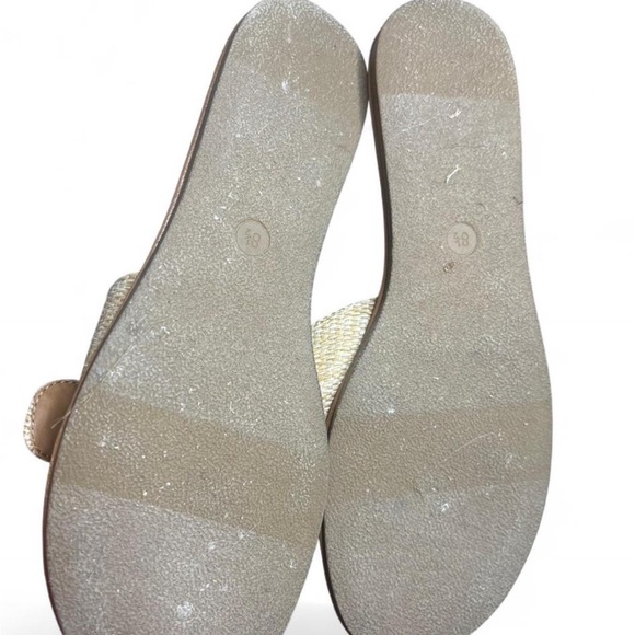 Beige Shell Embellished Slide Sandals - Picture 3 of 3